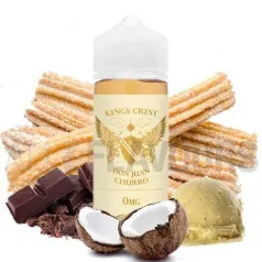 Líquido vapeo kings crest don juan churros, sabor a churro y chocolate 100 ml