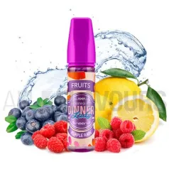 líquido vapeo sin nicotina Fruits Purple Rain 50 ml Dinner Lady sabor a frutos del bosque