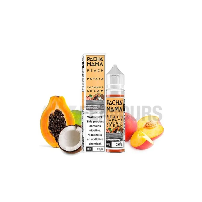 líquido vapeo sin nicotina Peach Papaya Coconut Cream 50 ml Pachamama líquido vapeo sin nicotina Peach Papaya Coconut Cream 50 ml Pachamama