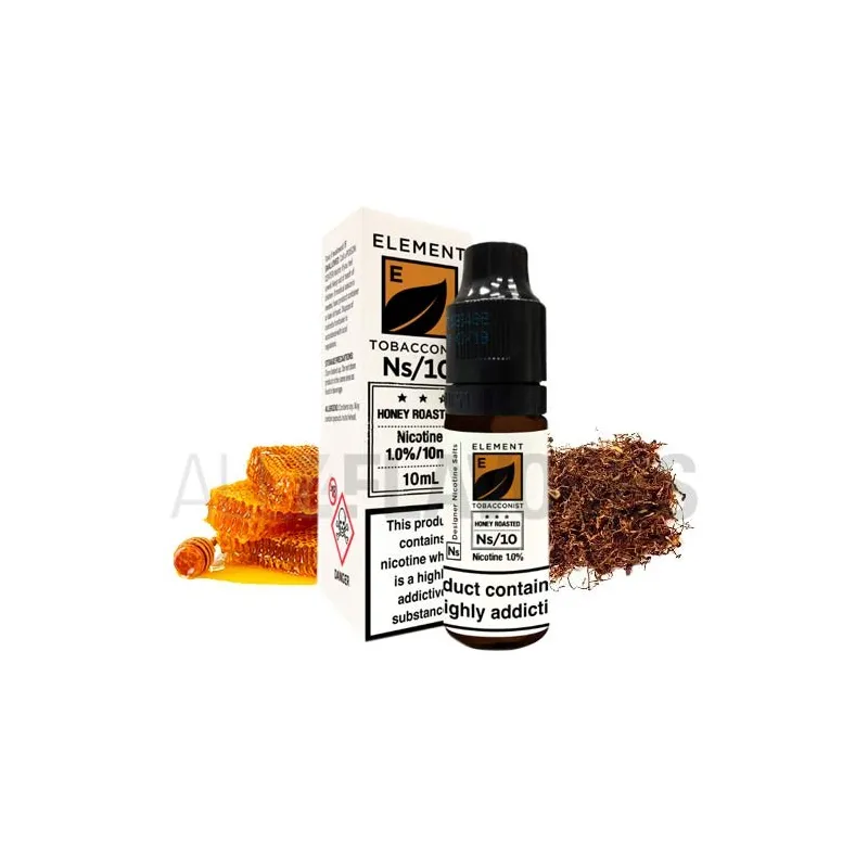Líquido sales de nicotina Honey Roasted Tobacco 10 ML 20 MG Element Nic Salts sabor a tabaco Líquido sales de nicotina Honey Roasted Tobacco 10 ML 20 MG Element Nic Salts sabor a tabaco