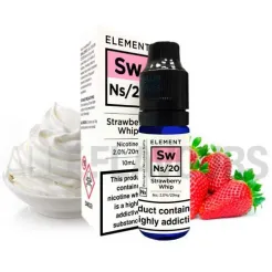 Strawberry Whip 10 ML 20 MG Element Nic Salts