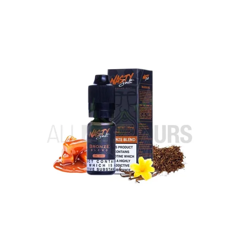 líquido sales de nicotina Bronze Tobacco 10 ml 10/20 mg Nasty Juice sabor a tabaco líquido sales de nicotina Bronze Tobacco 10 ml 10/20 mg Nasty Juice sabor a tabaco