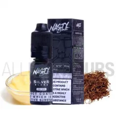 líquido sales de nicotina Silver Tobacco 10 ml 20 mg Nasty Juice con sabor a tabaco dulce