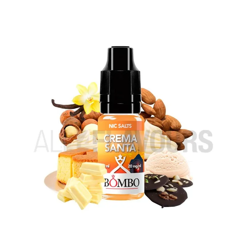 Sales nicotina crema santa de bombo con dos graduaciones y crema y galletas Sales nicotina crema santa de bombo con dos graduaciones y crema y galletas