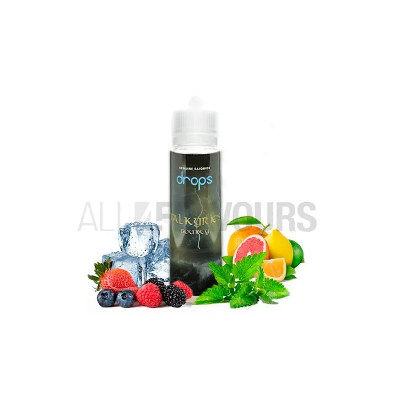 Líquido vapeo sin nicotina Valkyrie´s Bounty 50 ml Drops con sabor frutal Líquido vapeo sin nicotina Valkyrie´s Bounty 50 ml Drops con sabor frutal