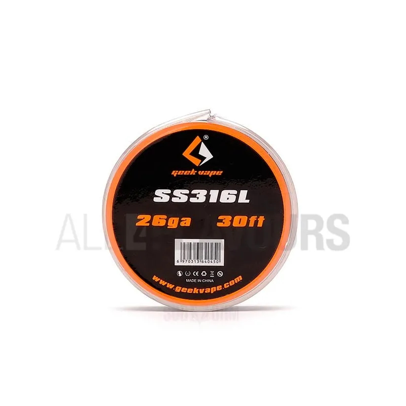 Hilo Resistivo SS316L 26 Ga GeekVape