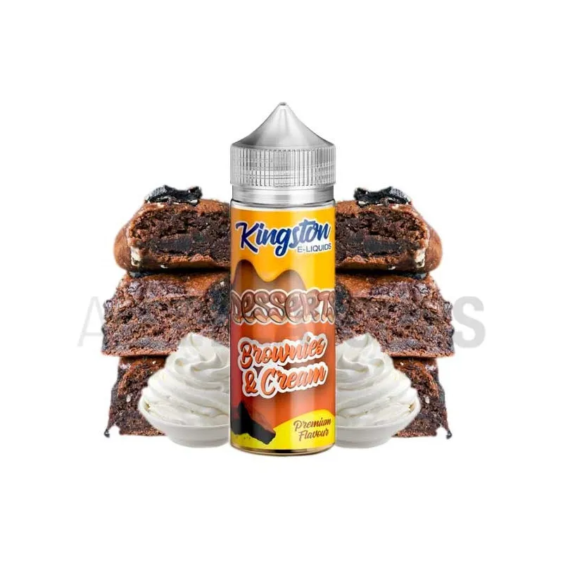 líquido vapeo sin nicotina Brownies & Cream 100 ml Kingston Eliquid sabor dulce líquido vapeo sin nicotina Brownies & Cream 100 ml Kingston Eliquid sabor dulce