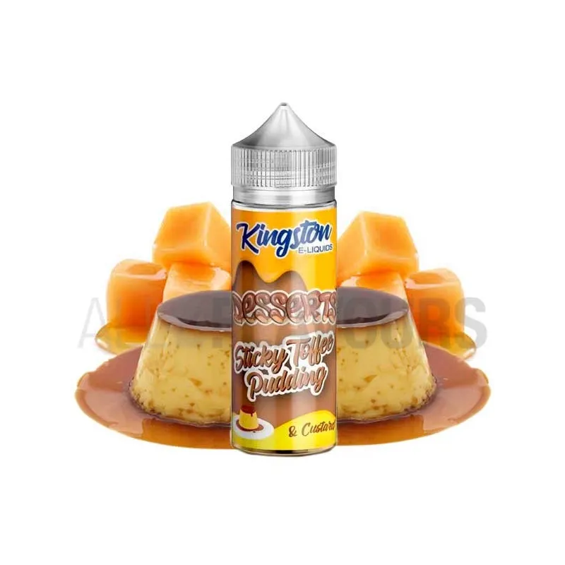 líquido vaper sin nicotina sabor a flan Sticky Toffee Pudding 100 ml Kingston Eliquid líquido vaper sin nicotina sabor a flan Sticky Toffee Pudding 100 ml Kingston Eliquid
