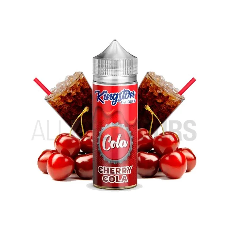 Líquido vapeo sin nicotina Cherry Cola 100 ml Kingston Eliquid sabor a refresco de cola con cerezas Líquido vapeo sin nicotina Cherry Cola 100 ml Kingston Eliquid sabor a refresco de cola con cerezas
