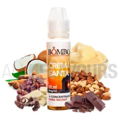 Líquido vaper sin nicotina café crema santa bombo sabor crema frutos secos