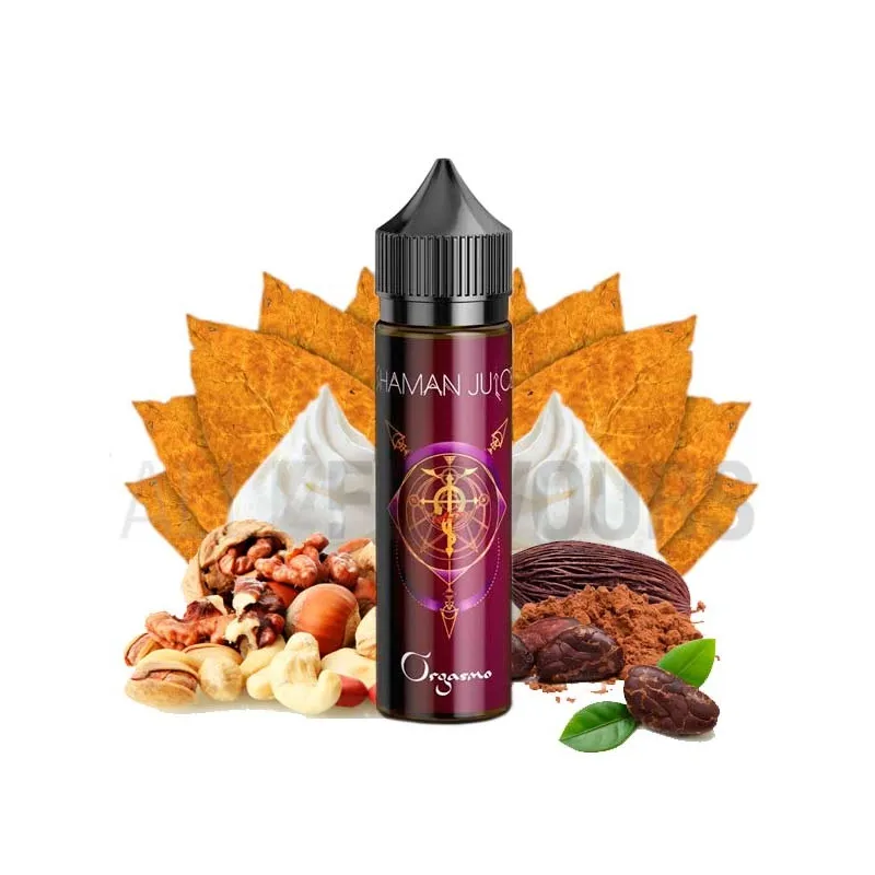 Líquido vaper orgasmo sin nicotina 50 ml con sabor a tabaco y frutos secos Líquido vaper orgasmo sin nicotina 50 ml con sabor a tabaco y frutos secos