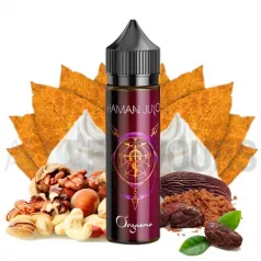 Líquido vaper orgasmo sin nicotina 50 ml con sabor a tabaco y frutos secos