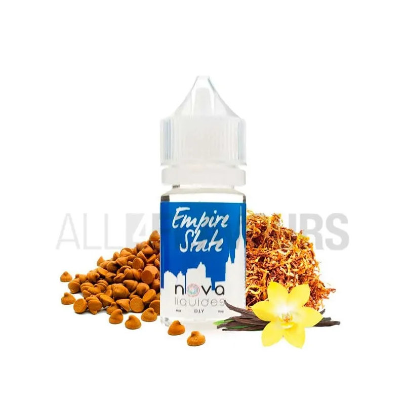 aroma vapeo sin nicotina con sabor a tabaco con frutos secos Empire State 30 ml Nova aroma vapeo sin nicotina con sabor a tabaco con frutos secos Empire State 30 ml Nova