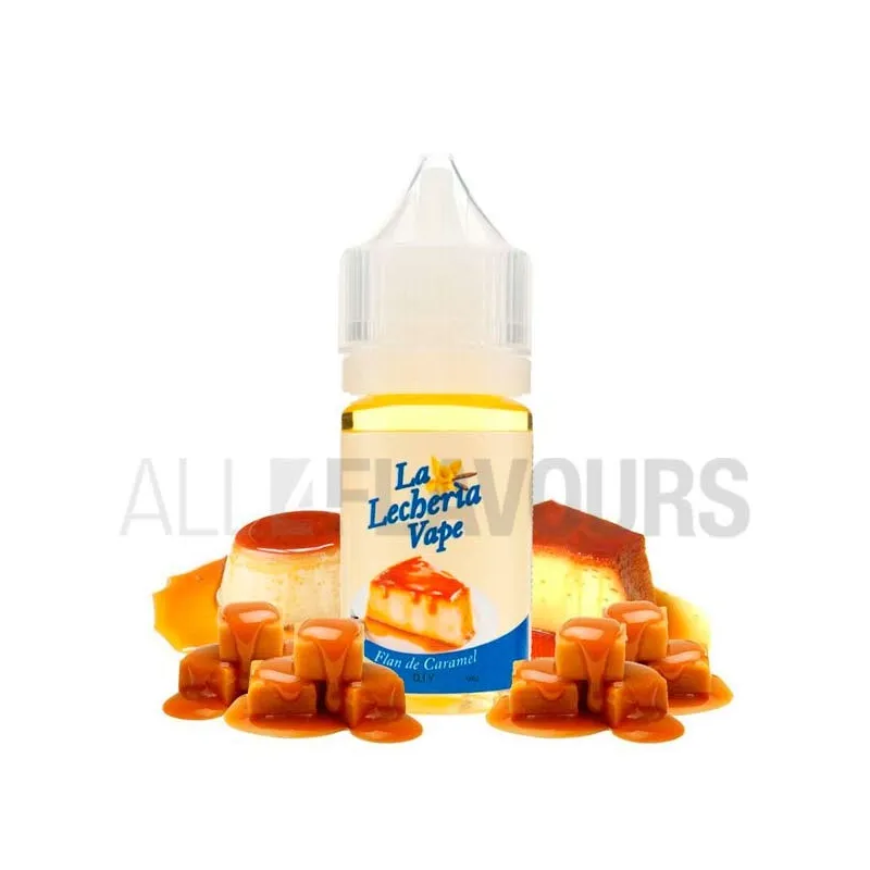aroma de vapeo sin nicotina para fabricar tus E-Liquid con sabor a flan de carmelo Flan de Caramel 30 ml La Lecheria Vape aroma de vapeo sin nicotina para fabricar tus E-Liquid con sabor a flan de carmelo Flan de Caramel 30 ml La Lecheria Vape