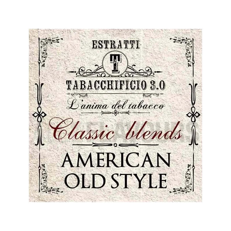 Extracto orgánico tabaco sin nicotina American Old Style Classic Blend 20 ml Tabacchificio 3.0 Extracto orgánico tabaco sin nicotina American Old Style Classic Blend 20 ml Tabacchificio 3.0