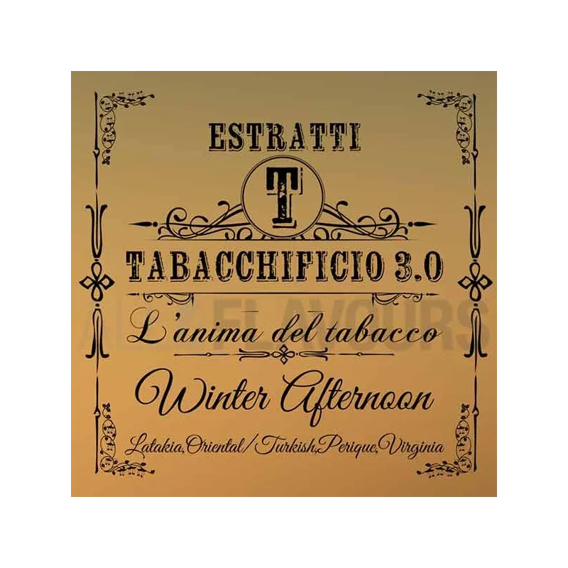 Extracto orgánico tabaco sin nicotina Winter Afternoon Special Blend 20 ml Tabacchificio 3.0 Extracto orgánico tabaco sin nicotina Winter Afternoon Special Blend 20 ml Tabacchificio 3.0