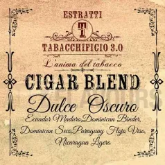 Extracto orgánico tabaco sin nicotina Dulce OSCURO Cigar Blend 20 ml Tabacchificio 3.0