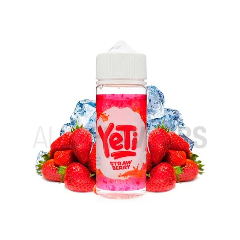 líquido vaper sin nicotina sabor a fresas frescas Strawberry 100 m Yeti ice líquido vaper sin nicotina sabor a fresas frescas Strawberry 100 m Yeti ice