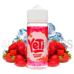 líquido vaper sin nicotina sabor a fresas frescas Strawberry 100 m Yeti ice