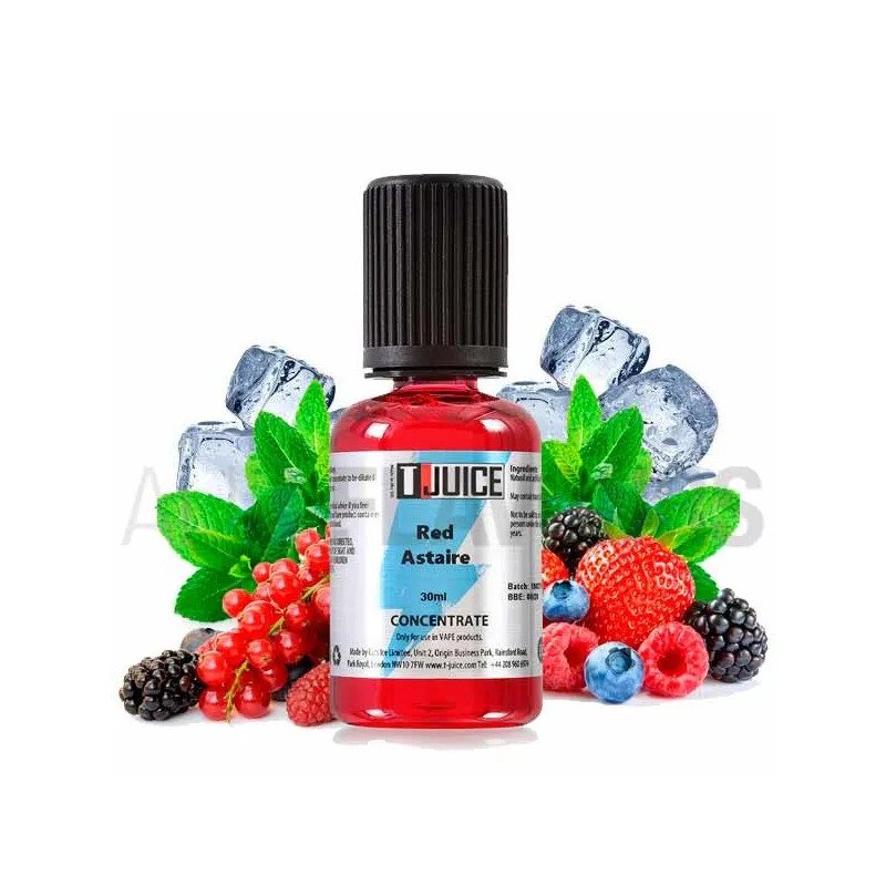 Aroma red astaire. Combinación bayas rojas, negras y zumo de uva con mentol Aroma red astaire. Combinación bayas rojas, negras y zumo de uva con mentol