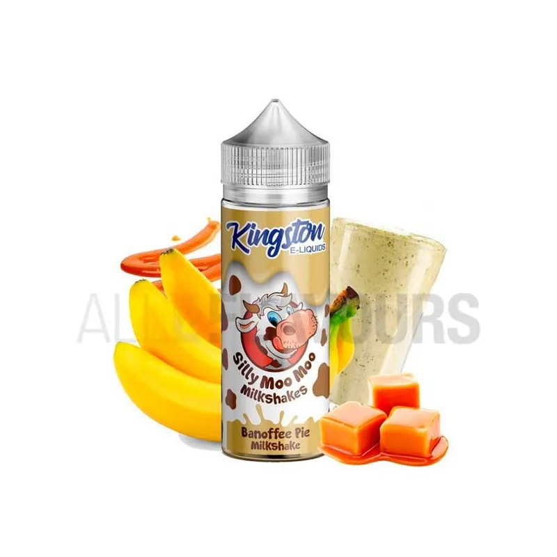 Líquido vapeo sin nicotina Banoffee Pie Milkshake 100 ml Kingston Eliquid sabor a batido de plátano Líquido vapeo sin nicotina Banoffee Pie Milkshake 100 ml Kingston Eliquid sabor a batido de plátano