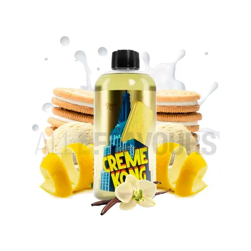 líquido vaper 200 ml creme kong lemon sin nicotina sabor galleta vainilla limón líquido vaper 200 ml creme kong lemon sin nicotina sabor galleta vainilla limón
