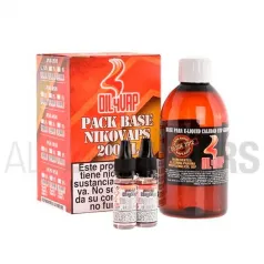 pack base con nicotina de 200 ml de la marca oil4vap al mejor precio