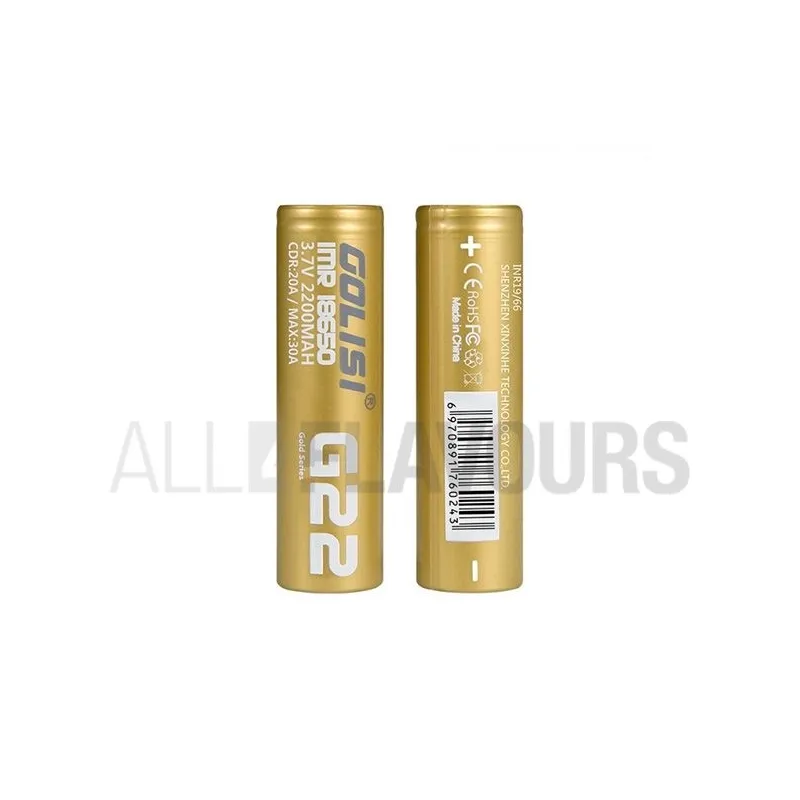 Batería Golisi G22 18650 2200mAh 20/30 A