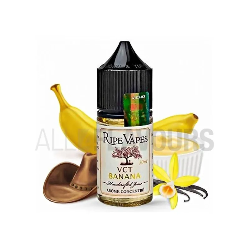 Aroma vaper sin nicotina VCT banana ripe vapes 30 ml tabaco dulce Aroma vaper sin nicotina VCT banana ripe vapes 30 ml tabaco dulce