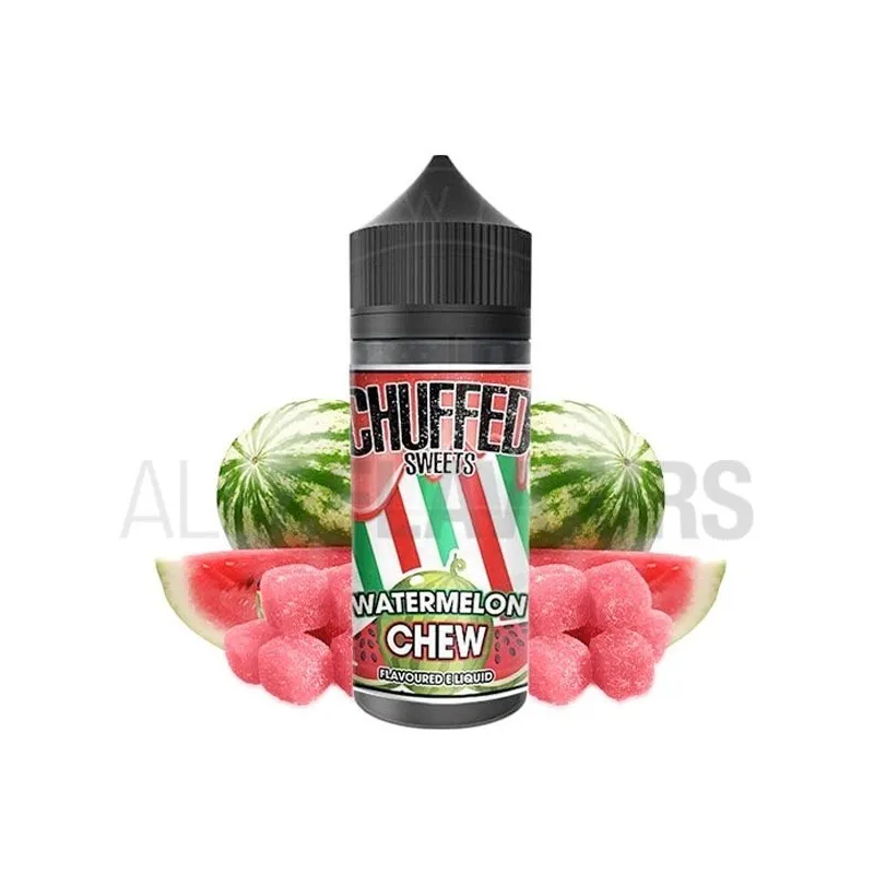 líquido vapeo sin nicotina Watermelon Chew 100 ml Chuffed Dessert sabor a sandía líquido vapeo sin nicotina Watermelon Chew 100 ml Chuffed Dessert sabor a sandía