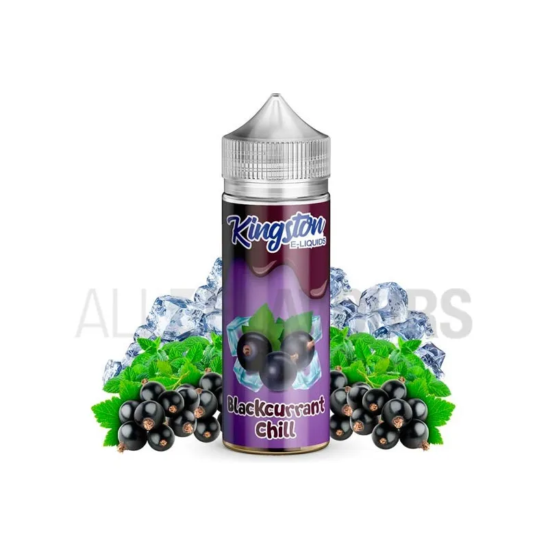 Líquido vapeo sin nicotina Blackcurrant Chilled 100 ml Kingston Eliquid con sabor a grosella negra fresca Líquido vapeo sin nicotina Blackcurrant Chilled 100 ml Kingston Eliquid con sabor a grosella negra fresca