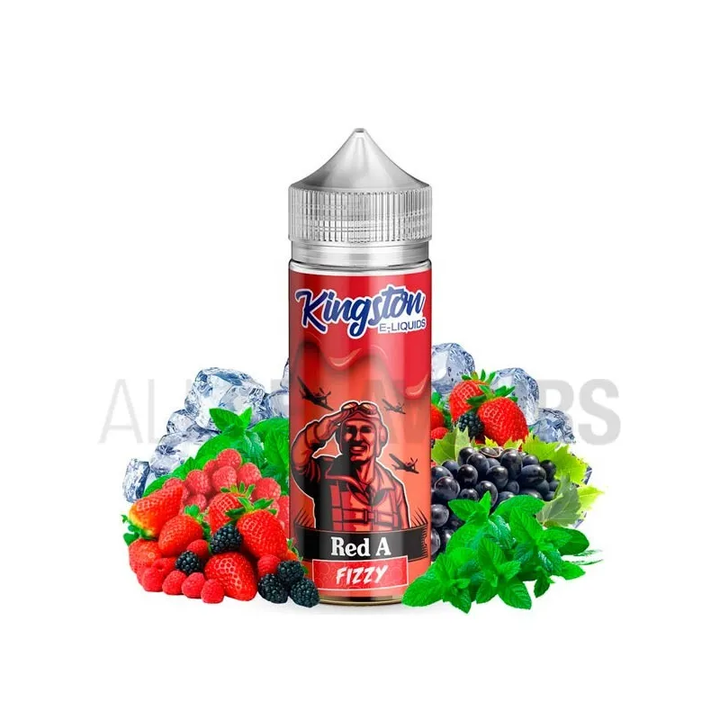 Líquido vapeo sin nicotina sabor a frutos del bosque Red A Fizzy 100 ml Kingston Eliquid Líquido vapeo sin nicotina sabor a frutos del bosque Red A Fizzy 100 ml Kingston Eliquid