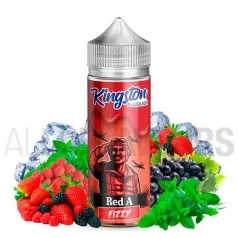 Líquido vapeo sin nicotina  sabor a frutos del bosque Red A Fizzy 100 ml Kingston Eliquid