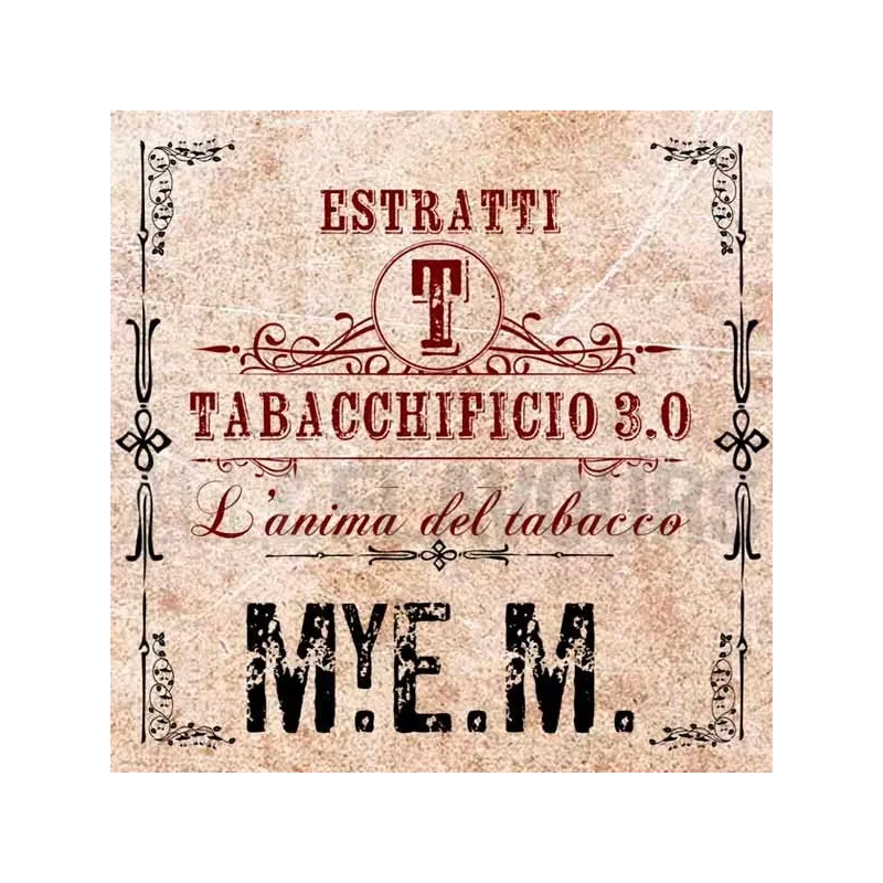Extracto orgánico tabaco sin nicotina M.Y.E.M 20 ml Tabacchificio 3.0 Extracto orgánico tabaco sin nicotina M.Y.E.M 20 ml Tabacchificio 3.0
