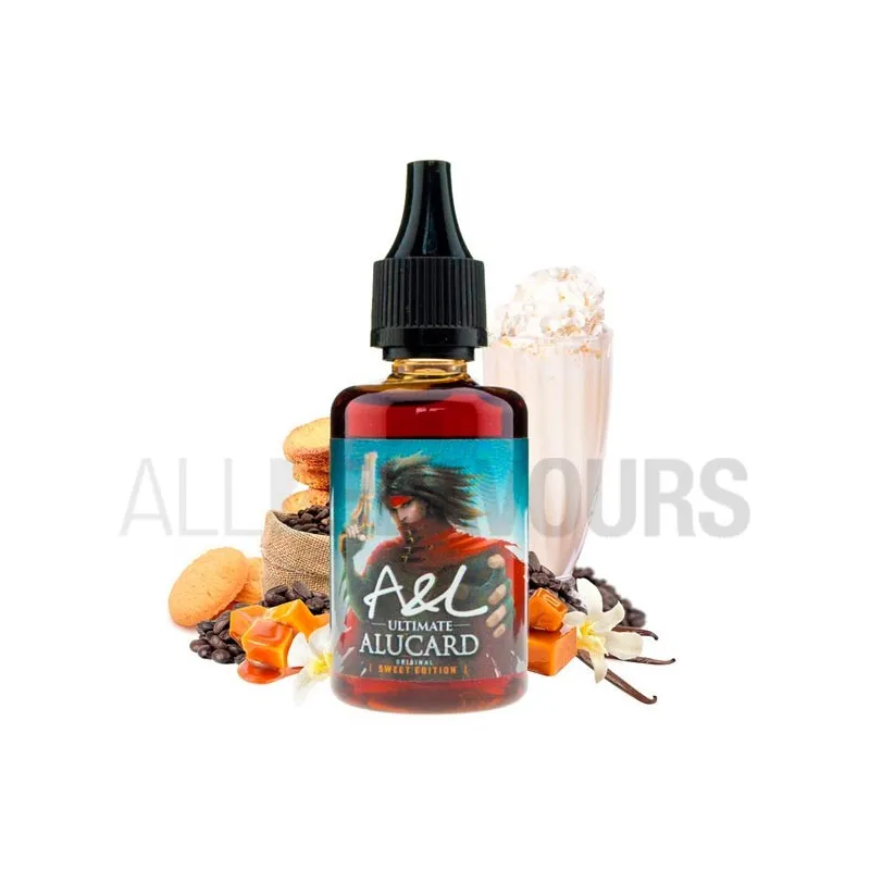aroma vapeo sin nicotina alucard 30 ml marca A&L sabor dulce batido y galletas aroma vapeo sin nicotina alucard 30 ml marca A&L sabor dulce batido y galletas