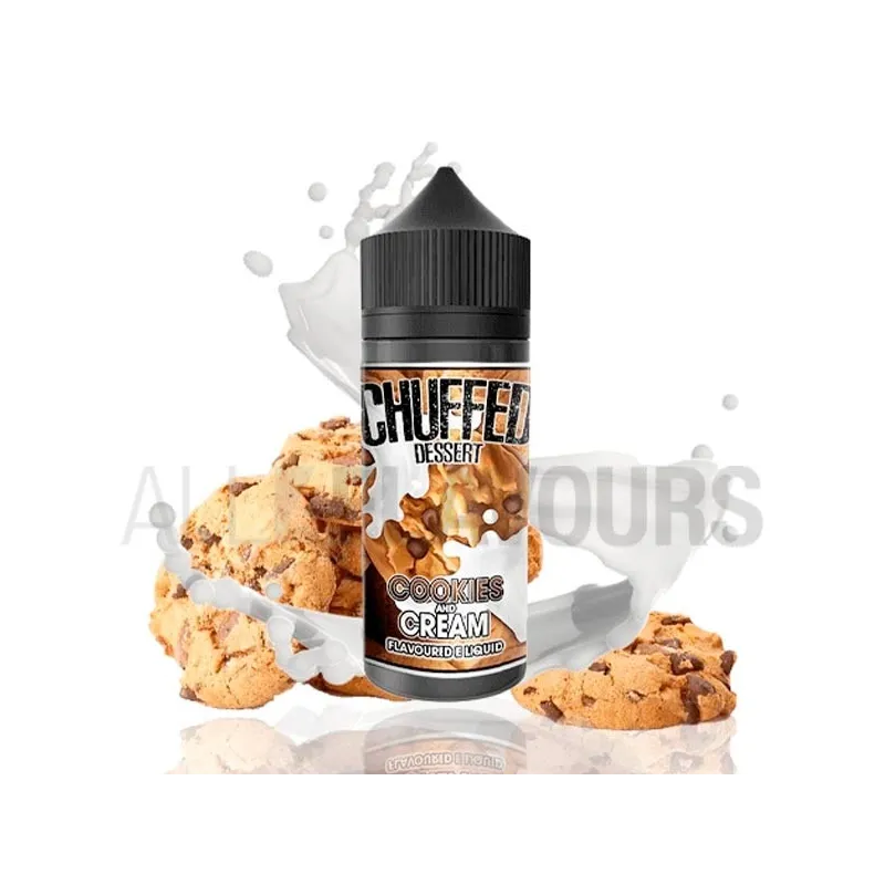 líquido vapeo sin nicotina Cookies & Cream 100 ml Chuffed Dessert sabor galleta líquido vapeo sin nicotina Cookies & Cream 100 ml Chuffed Dessert sabor galleta