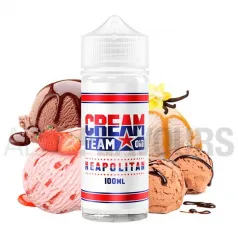 Líquido vapeo kings crest Neapolitan sabor a helado de chocolate fresa y vainilla 100 ml