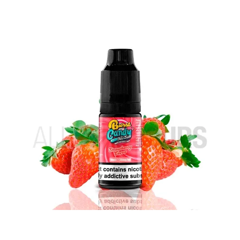 Líquido sales de nicotina sabor frutal Strawberry Laces10 ml 10/20 mg Burst my Candy Líquido sales de nicotina sabor frutal Strawberry Laces10 ml 10/20 mg Burst my Candy