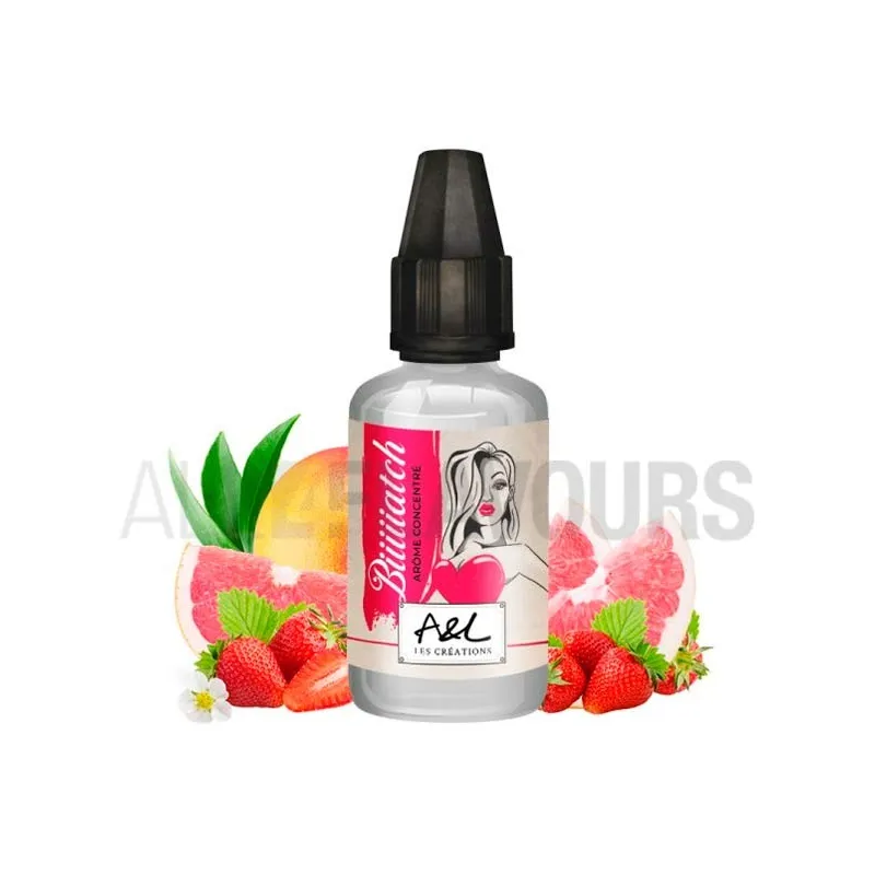 aroma vapeo sin nicotina biiiatch 30 ml marca A&L sabor frutal aroma vapeo sin nicotina biiiatch 30 ml marca A&L sabor frutal