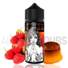Líquido vapeo con sabor a flan con fresas Mothers Milk 100 ml Suicide Bunny