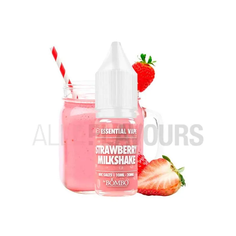 líquidos sales nicotina Strawberry Milkshake Essential Vape 10 ml 10/20 MG Bombo líquidos sales nicotina Strawberry Milkshake Essential Vape 10 ml 10/20 MG Bombo
