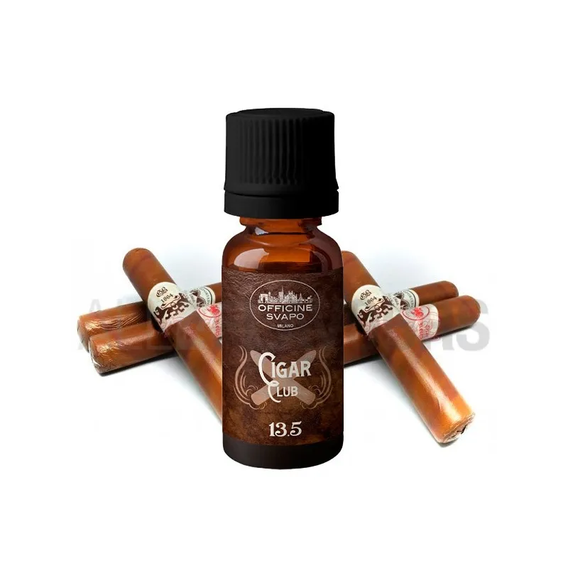 Extracto orgánico tabaco sin nicotina Cigar Club 13.5 10 ml Officine Svapo Extracto orgánico tabaco sin nicotina Cigar Club 13.5 10 ml Officine Svapo