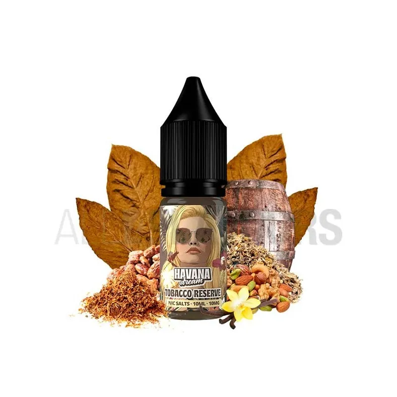 Líquido sales de nicotina sabor a tabaco Tobaco Reserve 10 ml 10/20MG Havana Dream Líquido sales de nicotina sabor a tabaco Tobaco Reserve 10 ml 10/20MG Havana Dream
