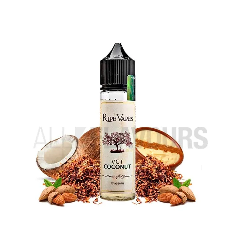 Líquido vaper sin nicotina tabaco dulce ripe vapes VCT coconut 50 ml Líquido vaper sin nicotina tabaco dulce ripe vapes VCT coconut 50 ml