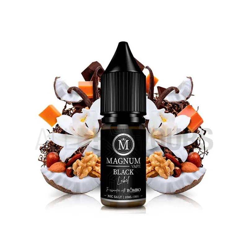 líquido sales nicotina sabor a tabaco dulce Black Label 10 ml 10/20 MG Magnum Vape líquido sales nicotina sabor a tabaco dulce Black Label 10 ml 10/20 MG Magnum Vape