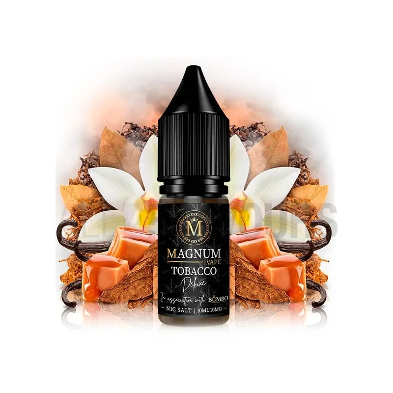 Líquido sales de nicotina sabor a tabaco dulce Tobacco Deluxe 10 ml 10/20 MG Magnum Vape Líquido sales de nicotina sabor a tabaco dulce Tobacco Deluxe 10 ml 10/20 MG Magnum Vape
