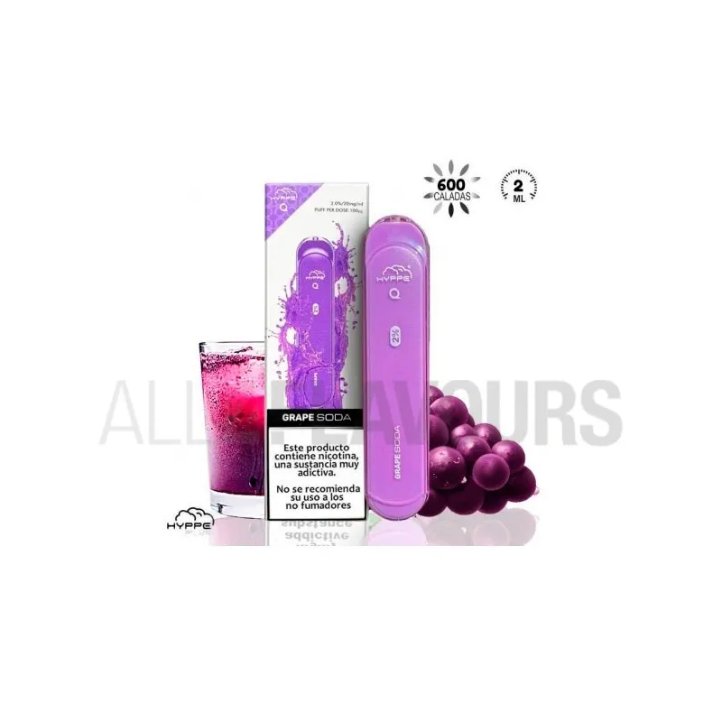 Pod desechable Grape Soda 20mg Hyppe Q