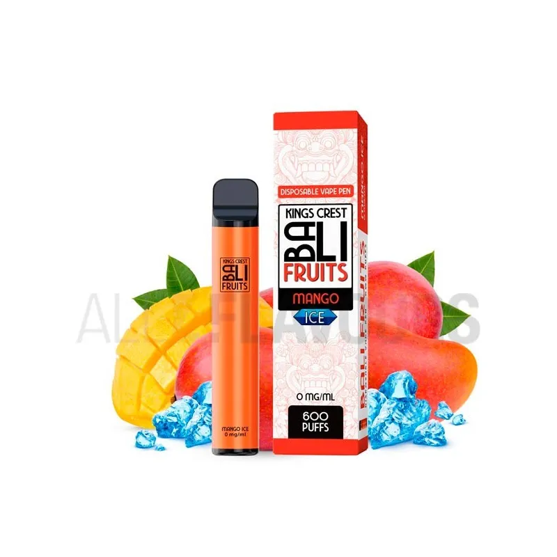 Vape desechable con sabor a mango con efecto frío marca Bali Fruits Vape desechable con sabor a mango con efecto frío marca Bali Fruits