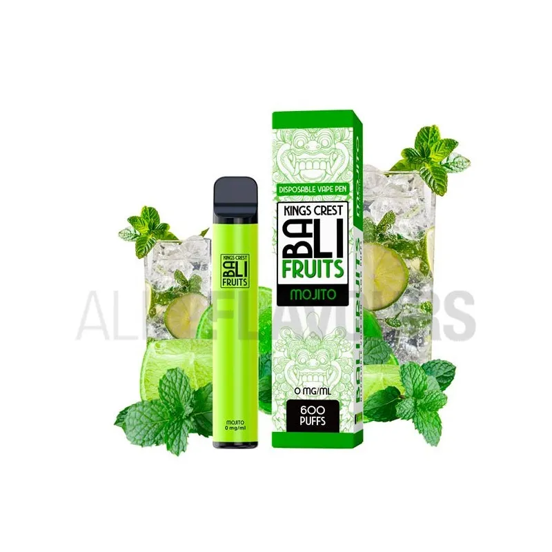 Vape desechable con sabor a mojito marca Bali Fruits Vape desechable con sabor a mojito marca Bali Fruits