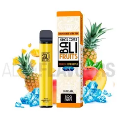 Vape desechable con sabor a melocotón y piña con efecto frío marca Bali Fruits